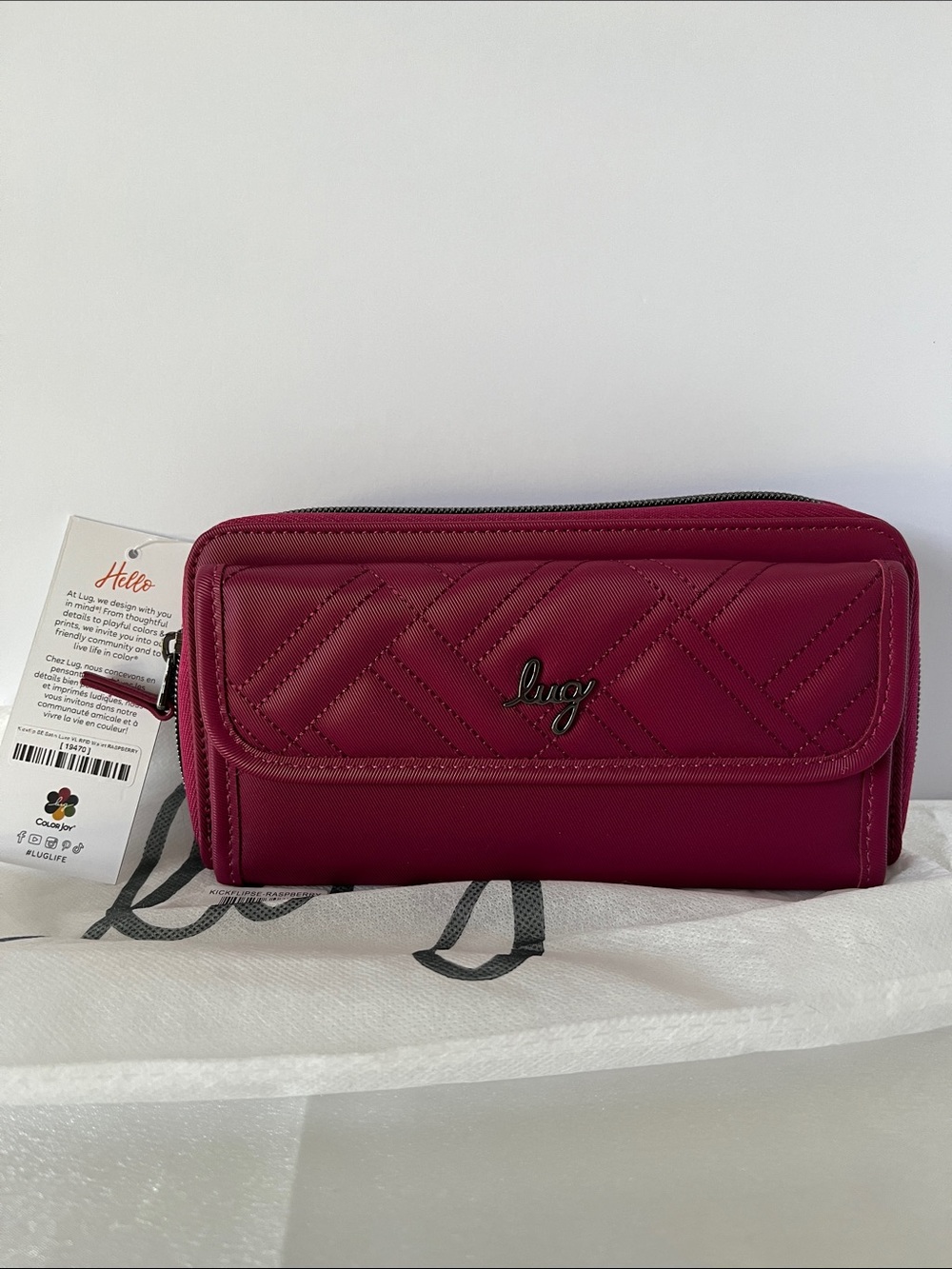 LUG - Kickflip SE Satin Luxe VL RFID Wallet in Raspberry